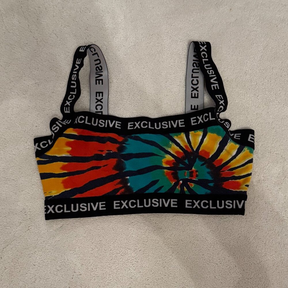 Rainbow Forever 21 Sports Bra